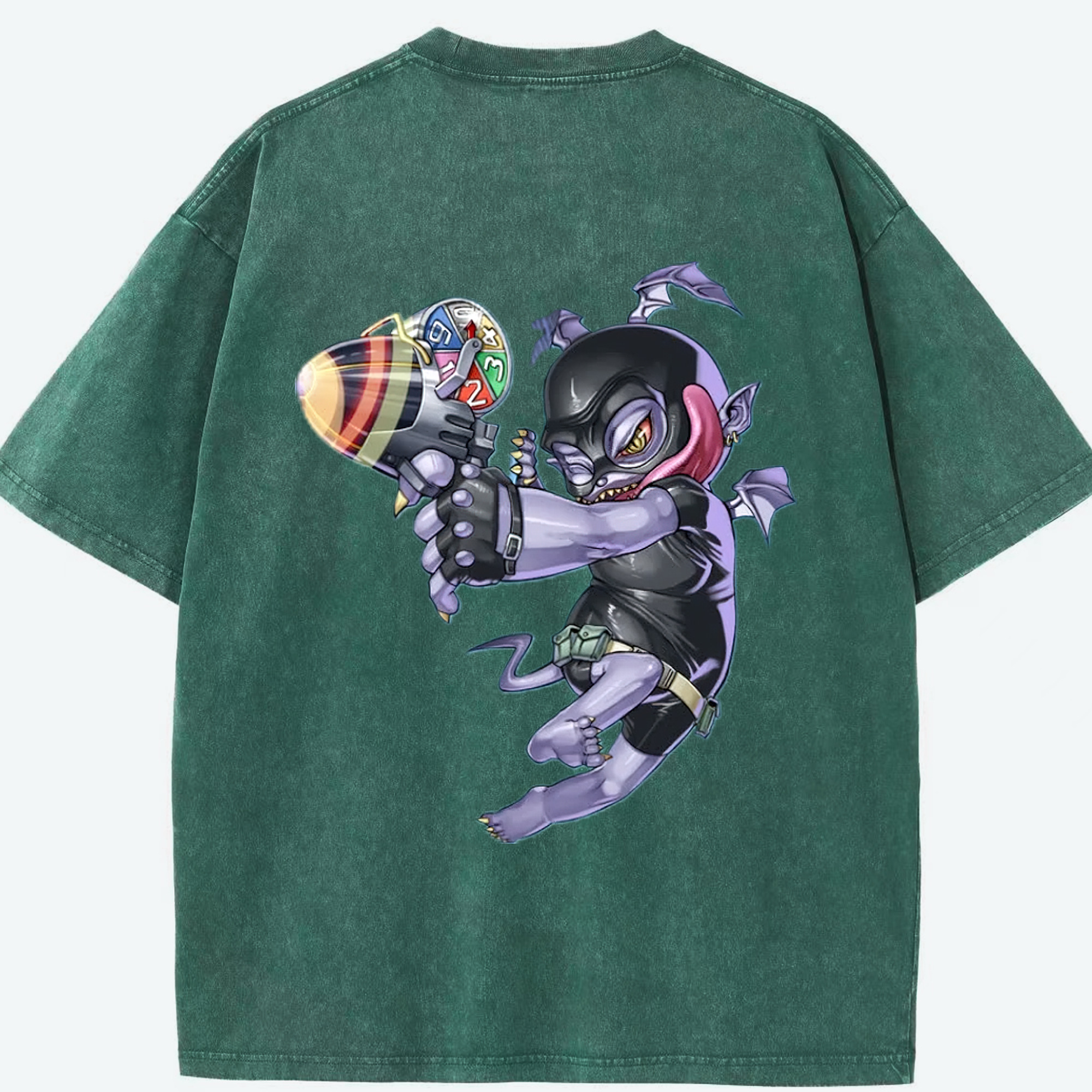 （画像用） 遊☆戯☆王 Yu-Gi-Oh! 綿100% ヴィンテージ風 半袖Tシャツ（背面プリント）